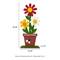 Glitzhome® 30" Wooden Trio Flowers Welcome Porch Décor